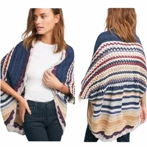 ANTHROPOLOGIE Moth Kearny Crochet Open Cardigan